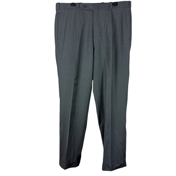 Vintage FILO A'MANO Mens Tailored Gray Suit Pants Size 39x31 Union Made USA - Picture 1 of 13